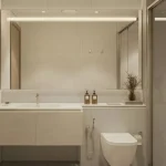 Bathroom in 3-bedroom townhouse at Taormina Village, Al Barari, Dubai