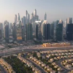 Dubai skyline and residential districts
